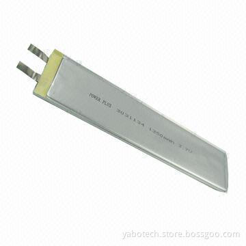 Lithium polymer battery with 1,150mAh capacity, 3.7V